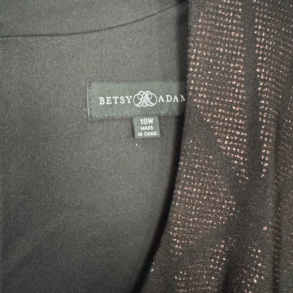 Betsy & Adam Ombré Glitter Print Gown size 18W NWT - Picture 10 of 10